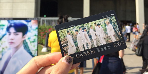 บัตรคอนเสิร์ต ศิลปินเกาหลี วง EXO