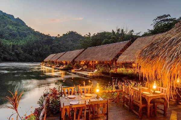 River Kwai Jungle Rafts Floating Hotel จังหวัด กาญจนบุรี
