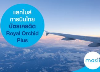 แลกไมล์การบินไทย บัตรเครดิต Royal Orchid Plus
