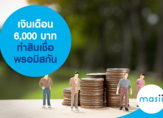 เงินเดือน 6,000 บาท ทำสินเชื่อพรอมิสกัน