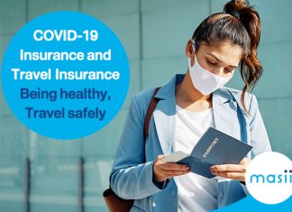 COVID-19 Insurance and Travel Insurance Being healthy, Travel safely