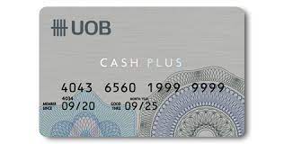 บัตรกดเงินสด UOB CASH PLUS